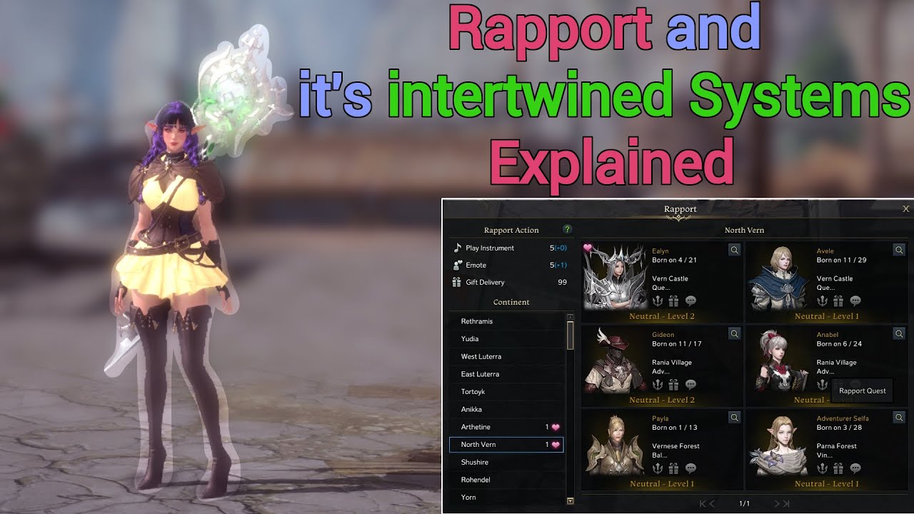 Don't sleep on Rapport and it's intertwined Systems in Lost Ark!