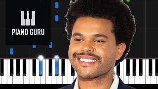 In Your Eyes - The Weeknd - PIANO TUTORIAL