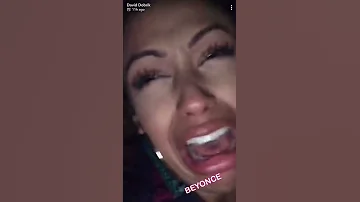 Liza Koshy crying seeing Beyoncé