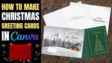 How to create a Christmas card in Canva | Easy Tutorial!