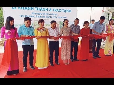 Video Hà Giang khánh thành điểm trường liên cấp mầm non và... - youtube