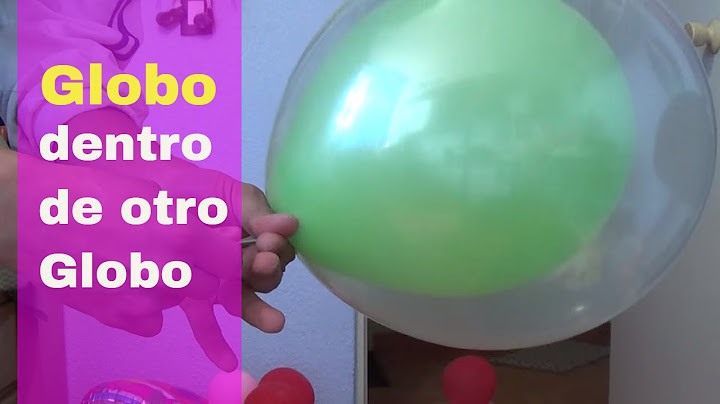 Inflar globo dentro de otro globo