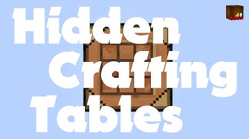 Minecraft: 3 Hidden Crafting Bench Designs