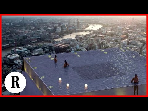 Video: Piscina A Sfioro Con Vista A 360 Gradi Su Un Grattacielo Di Londra