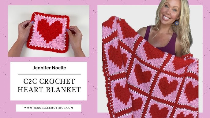 How to Crochet the Solid Love Heart Granny Square – Totally