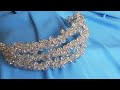 Kristal Boncuklarla Gelin Tacı Yapımı – DIY Beaded Bridal Crown