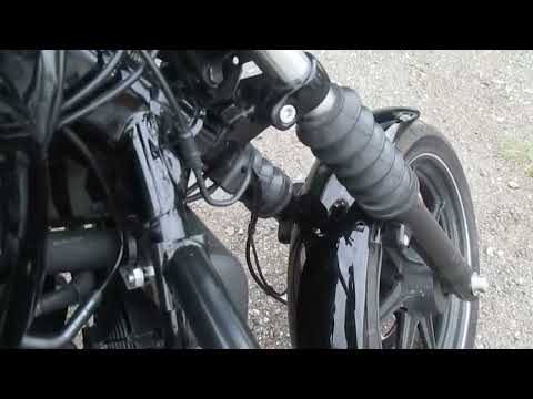 Harley Davidson Street XG750 мотоцикл работа двигателя на холостых