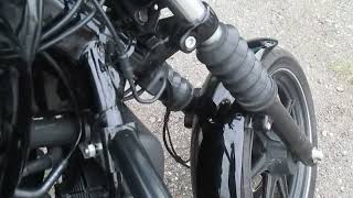 Harley Davidson Street XG750 мотоцикл работа двигателя на холостых