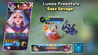 LUNOX FREESTYLE🔥 EASY SAVAGE, DIVINE GODDESS GAMEPLAY✨