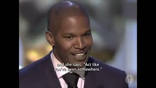 Jamie Foxx accepting the Best Actor Oscar for Ray at the 77th Academy Awards.#viral #viralshorts