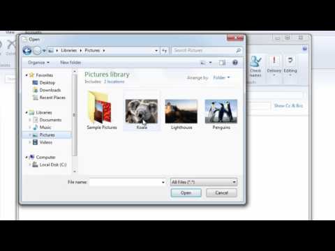 Windows Live Mailలో జోడించిన చిత్రాలతో ఇమెయిల్ను ఎలా పంపాలి