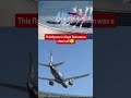 Plane Comes Within FEET of Stadium During Rugby Flyover ✈️ #rugby #flyover