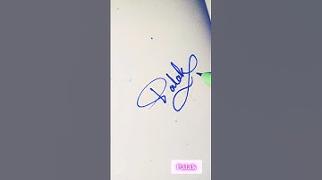 Palak name signature style | requested name sign #youtube #calligraphy #shorts #creative #name