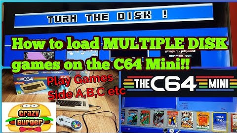 How to LOAD MULTIPLE DISK game files on C64 Mini