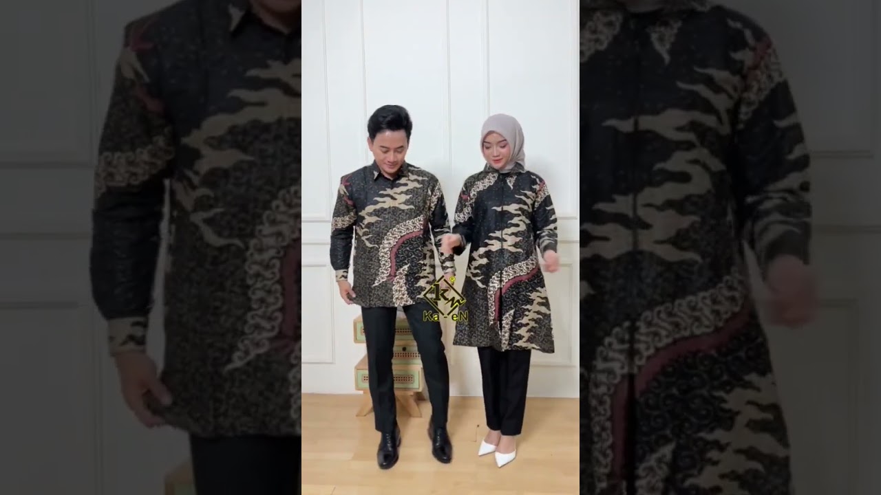 couple motif batik mega mendung emang jos gandos 