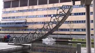 Paddington canal basin roll-up bridge