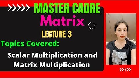 I Master Cadre Punjab I Math I Matrix Part3 I