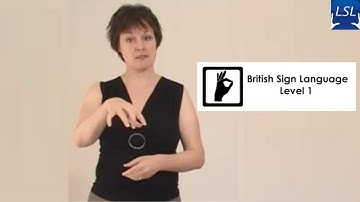 british sign language level 1