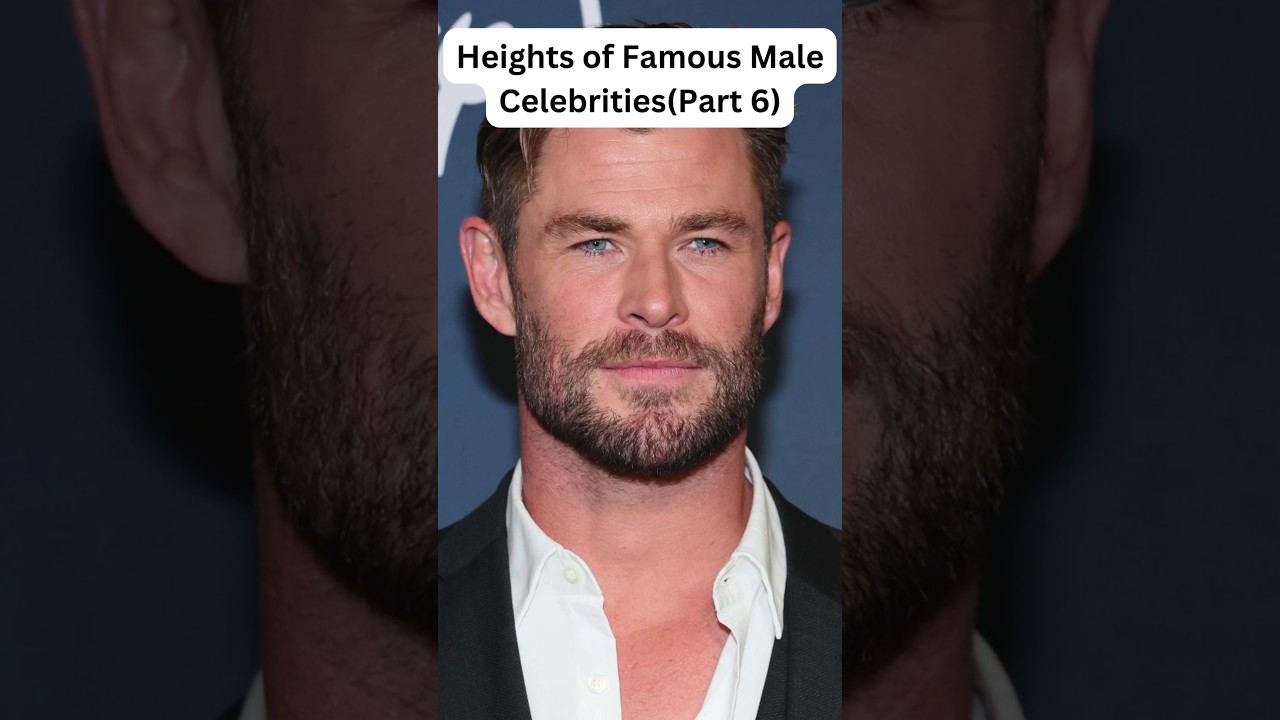 Heights of Male Celebrities 6 - Data Comparison