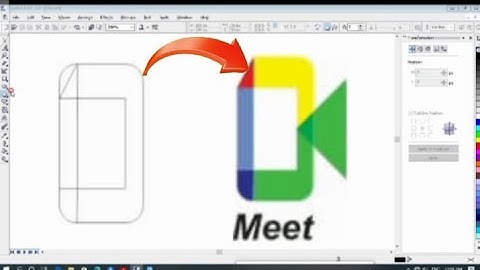 How to create a meet logo | how to make a Google meet logo in Corel draw