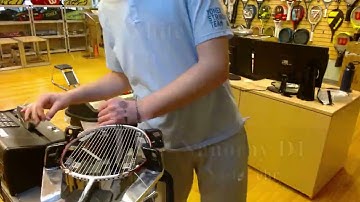 Time Lapse: How to String a Yonex Nanoray D1 Badmint Racquet (Nash Lehr)