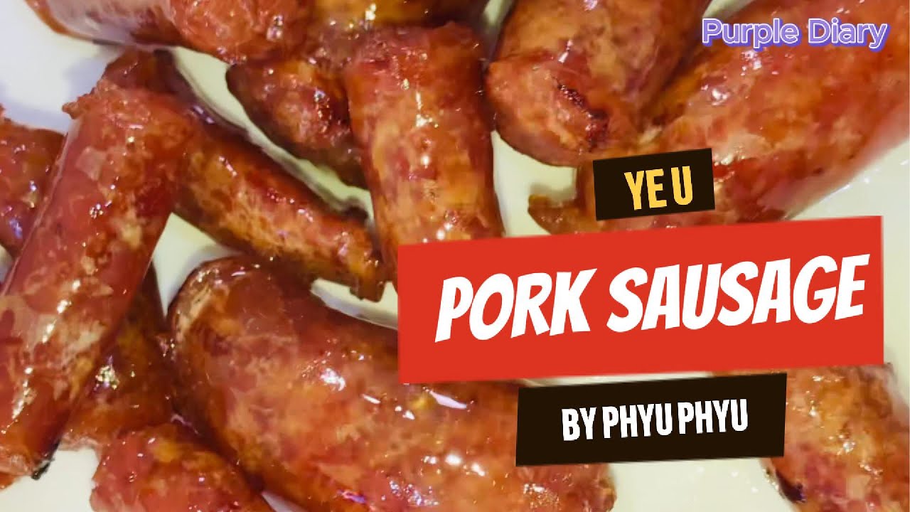 ရေဦးဝက်အူချောင်းကြော် 🍡😋- Fried Pork Sausage #ဝက်အူချောင်း #sausage #easyrecipe @PurpleDiary21