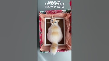 Custom Felt Pet Portrait from Photo
