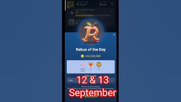 12 & 13 September Rebus of the Day X Empire | Rebus Of The Day X Empire Musk Empire #airdrop