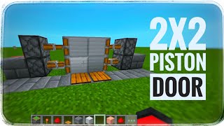 Simple 2x2 Piston Door in Minecraft Bedrock