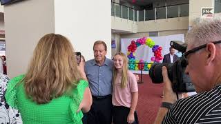 Nick Saban Meeting with Guests at Nick's Kids Foundation Luncheon