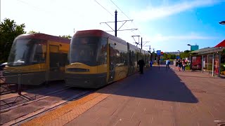 Poland, Warsaw, Tram 35 Ride From Ratusz Arsenal To Muranowska