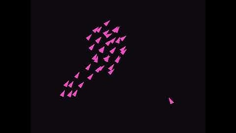 Boids Simulation in Python using PyGame