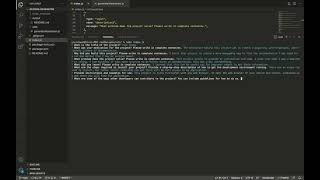 README generator walkthrough