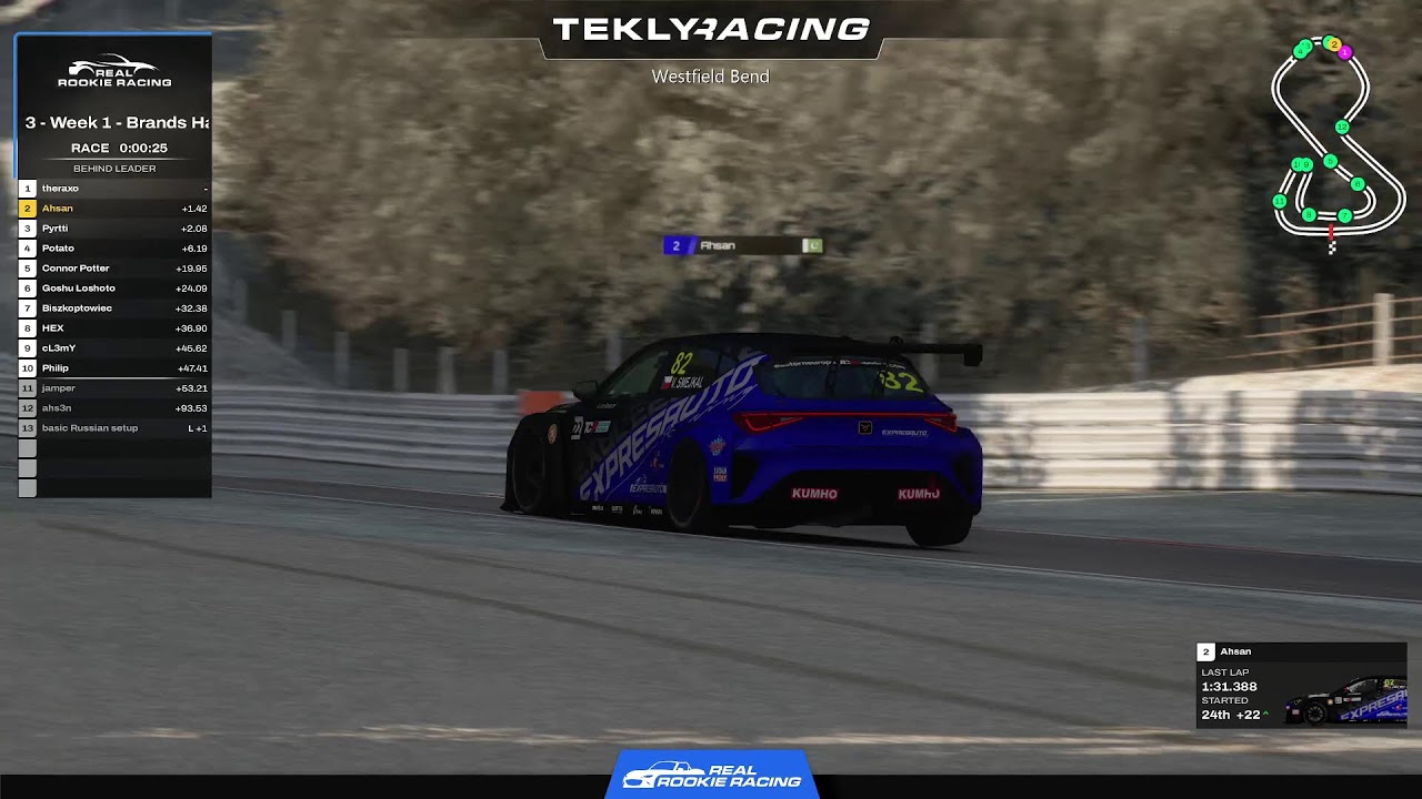 EU TCR - Real Rookie Racing - Season 3 - Week 1 - Brands Hatch