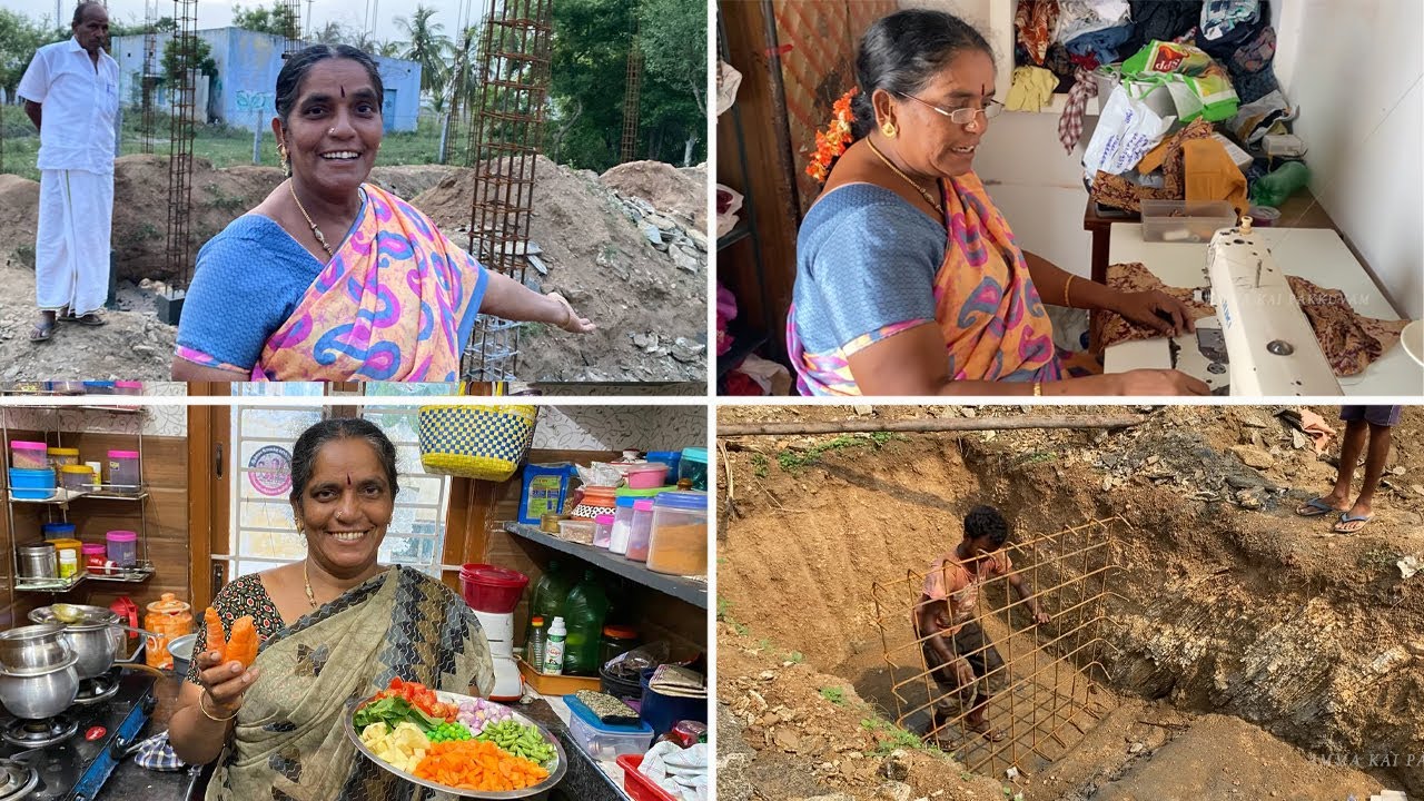 நாள் முழுக்க வேல செஞ்சாலும் புதுவீடு கட்டர இடத்துக்கு போனா அம்மாக்கு ஒரே சந்தோசம்@AmmaKaiPakkuvam