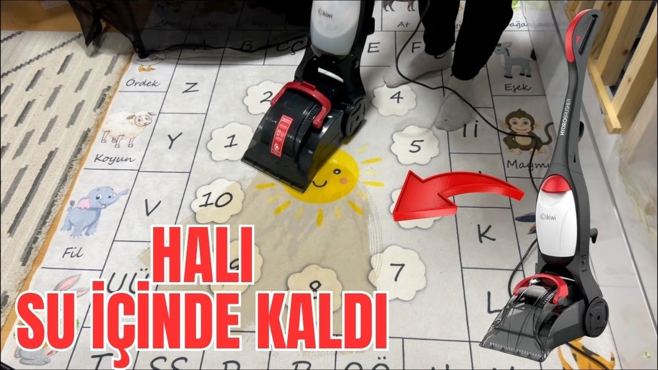 ŞAKA GİBİ ! 😱 Kiwi kcc-4370 Dikey Halı Yıkama Makinesi İnceleme ve Test Ettim!