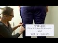 J Stern Designs l First Look:  Ponte Knit Jean Fit Workshop and Test Fit - Size 20