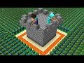 ZOMBIE ARMY VS CASTLE NOOB AND PRO! ZOMBIE ATACK in Minecraft Noob vs Pro