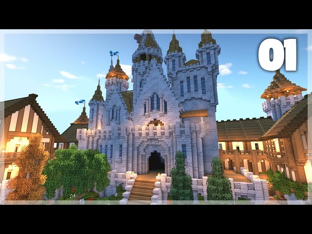 Minecraft: How to build a Medieval Castle in the Mountains