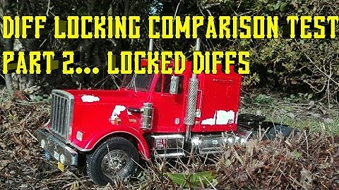 DIFF LOCKING COMPARISON TEST PART 2 | RUNNING WITH LOCKED DIFFERENTIAL | TAMIYA KING HAULER RC TRUCK