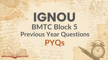 IGNOU BMTC-131 Block 5 PYQs | Important Questions with Answers | Calculus 