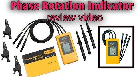 how to review video Fluke 9040 Phase Rotation Indicator #electrical