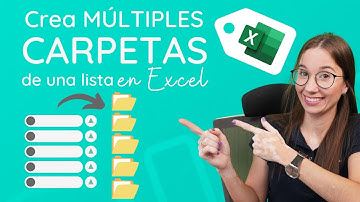 Crea MÚLTIPLES 📁 CARPETAS de una lista de EXCEL