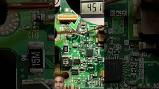 SMD Capacitor Test With Multimeter | Find Short Circuit in Seconds 🔧 #repair #shorts