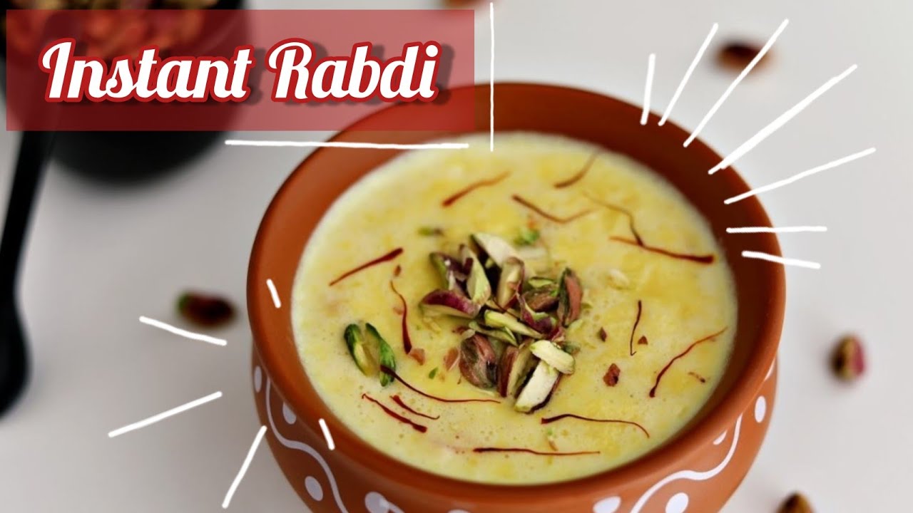 Instant Shahi Rabdi Recipe || Takes only 7 minutes 🍯 - YouTube
