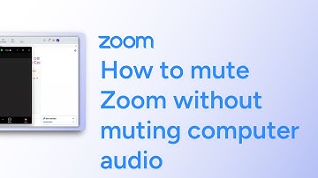 How to mute Zoom without muting computer audio