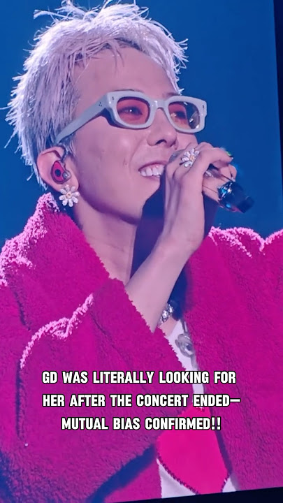 She is sooooo cute！GD was  looking for HER after the show😭🌼#gd #jakarta #fam #fyp #gdragon #kpop