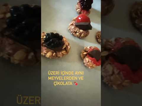 Orman meyveli Yulaf Kurabiyelerim #cooking #eating #kurabiye #fypシ #foryou #viral #keşfet #funny