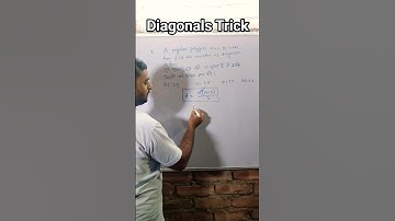 Find Number of Diagonals|| #shorts #shortsfeed #shortvideo #short #diagonals #polygon