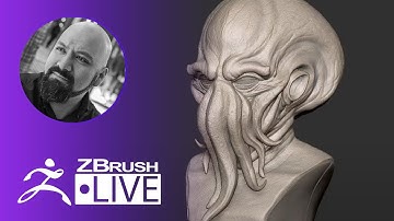 Create a Davy Jones Octopus Mask in ZBrush #withme ! - Miguel Guerrero - ZBrush 2021